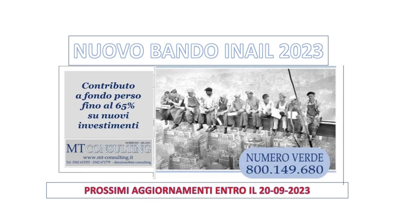 Bandi ISI INAIL 2023