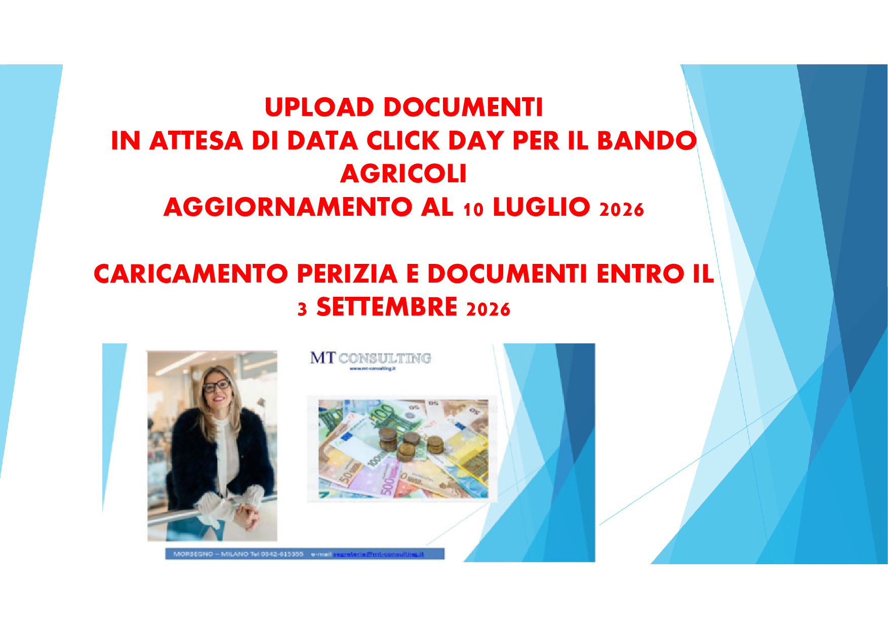 informazioni sulla presentazione dei documenti per il bando INAIL